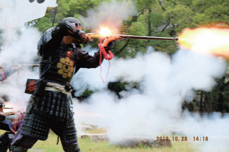 岩国藩鉄砲隊保存会　火縄銃射技演武